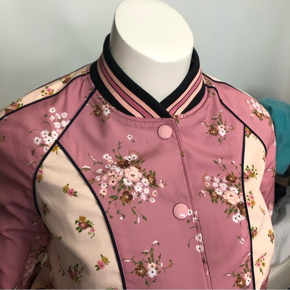 Coach Reversible Satin Varsity Style Bomber Jacket - Picture 13 of 16